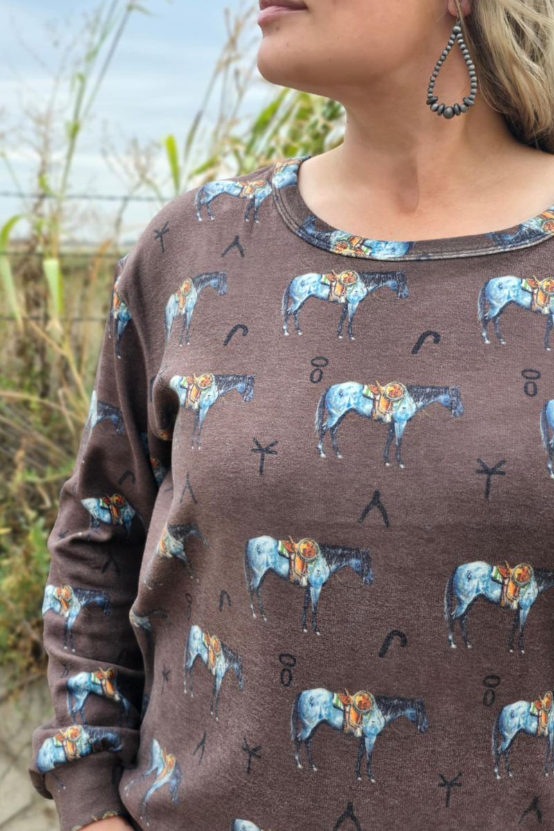 Old Town Road Brown Top