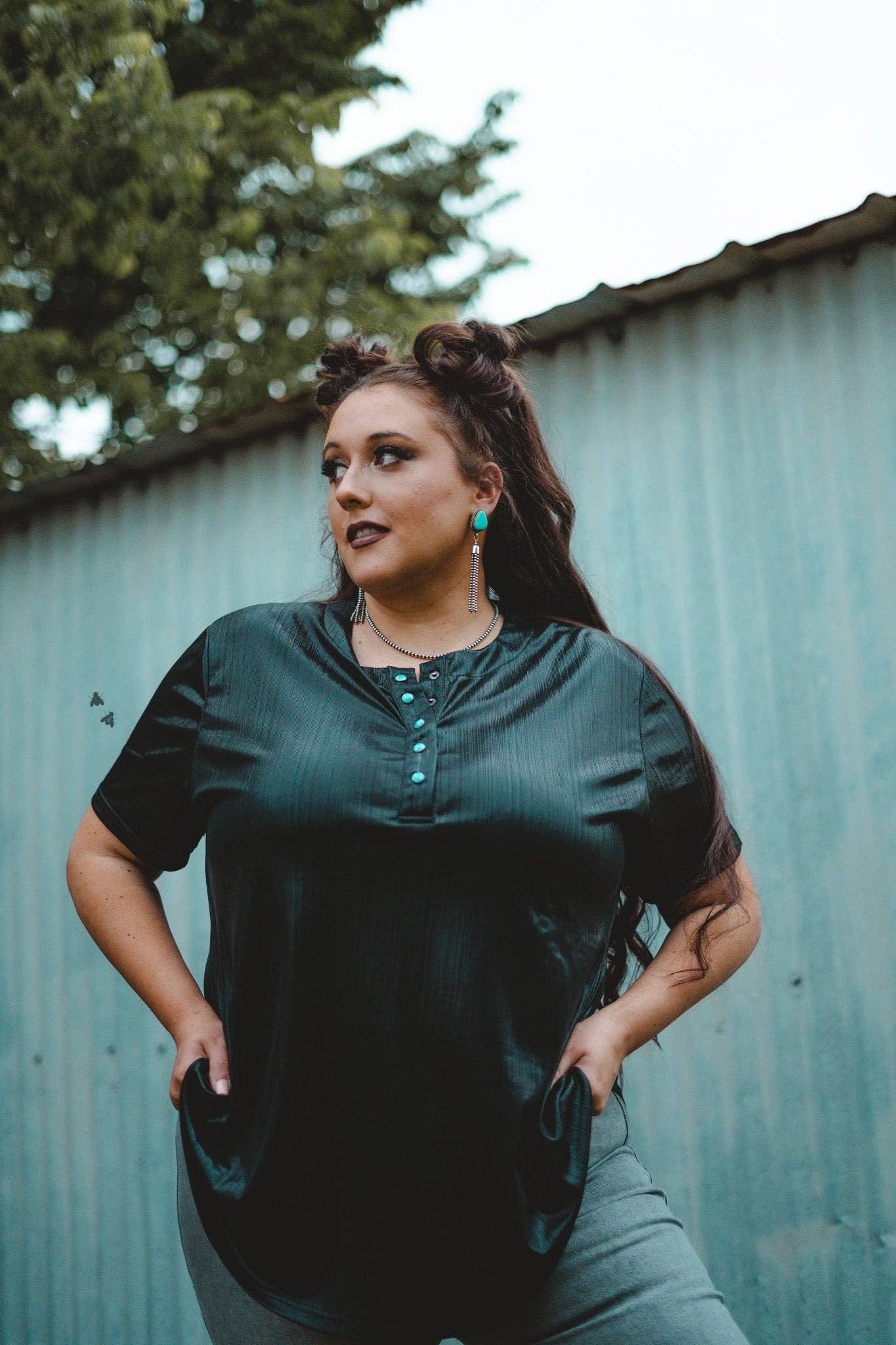 Turquoise Pearl Shirt