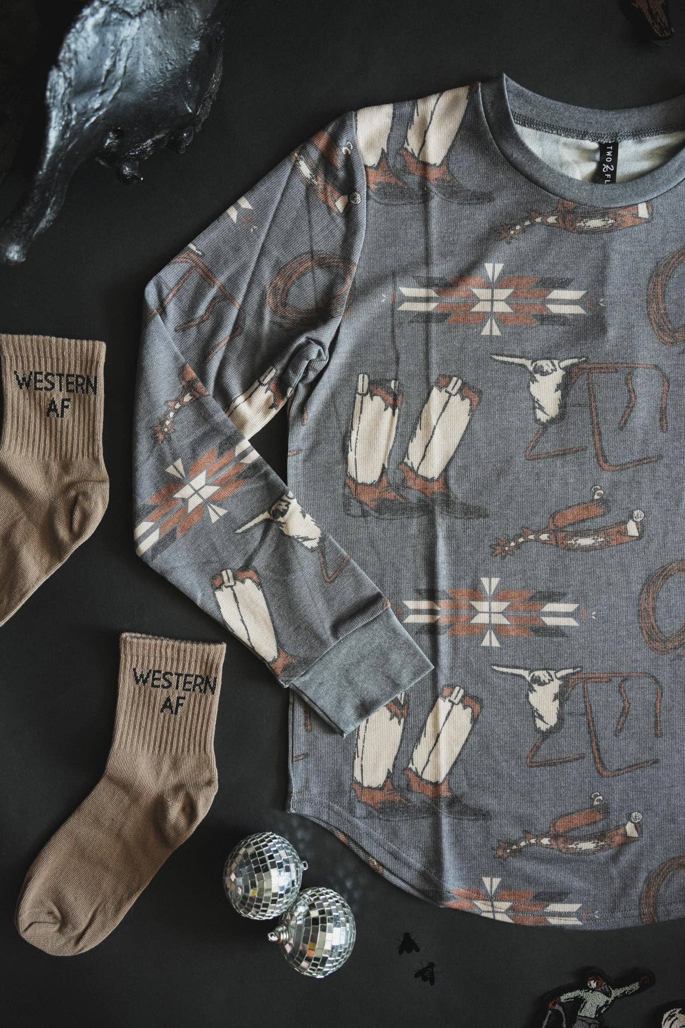 WESTY WEST LARIAT LOUNGE TOP