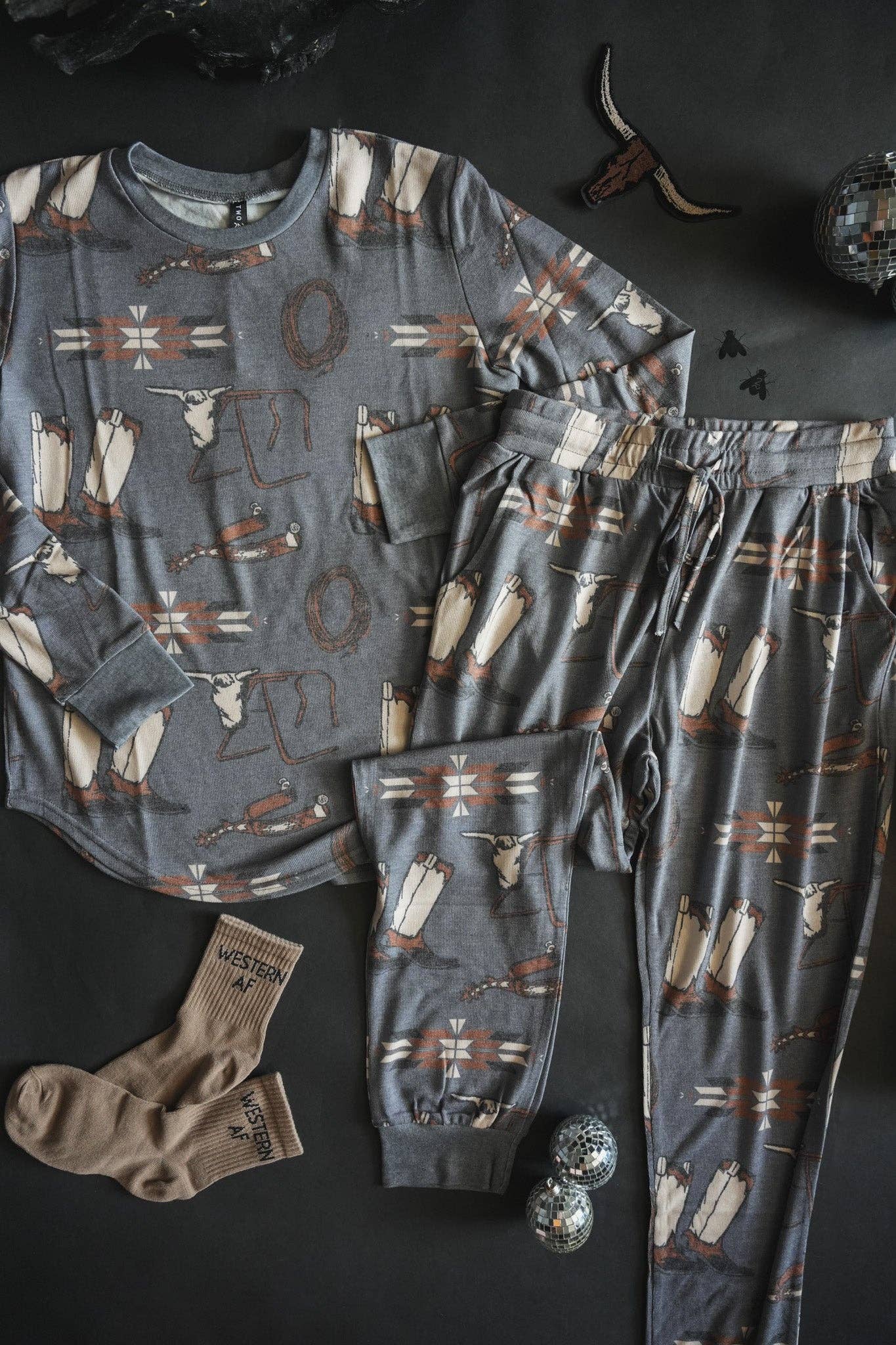 WESTY WEST LARIAT LOUNGE TOP