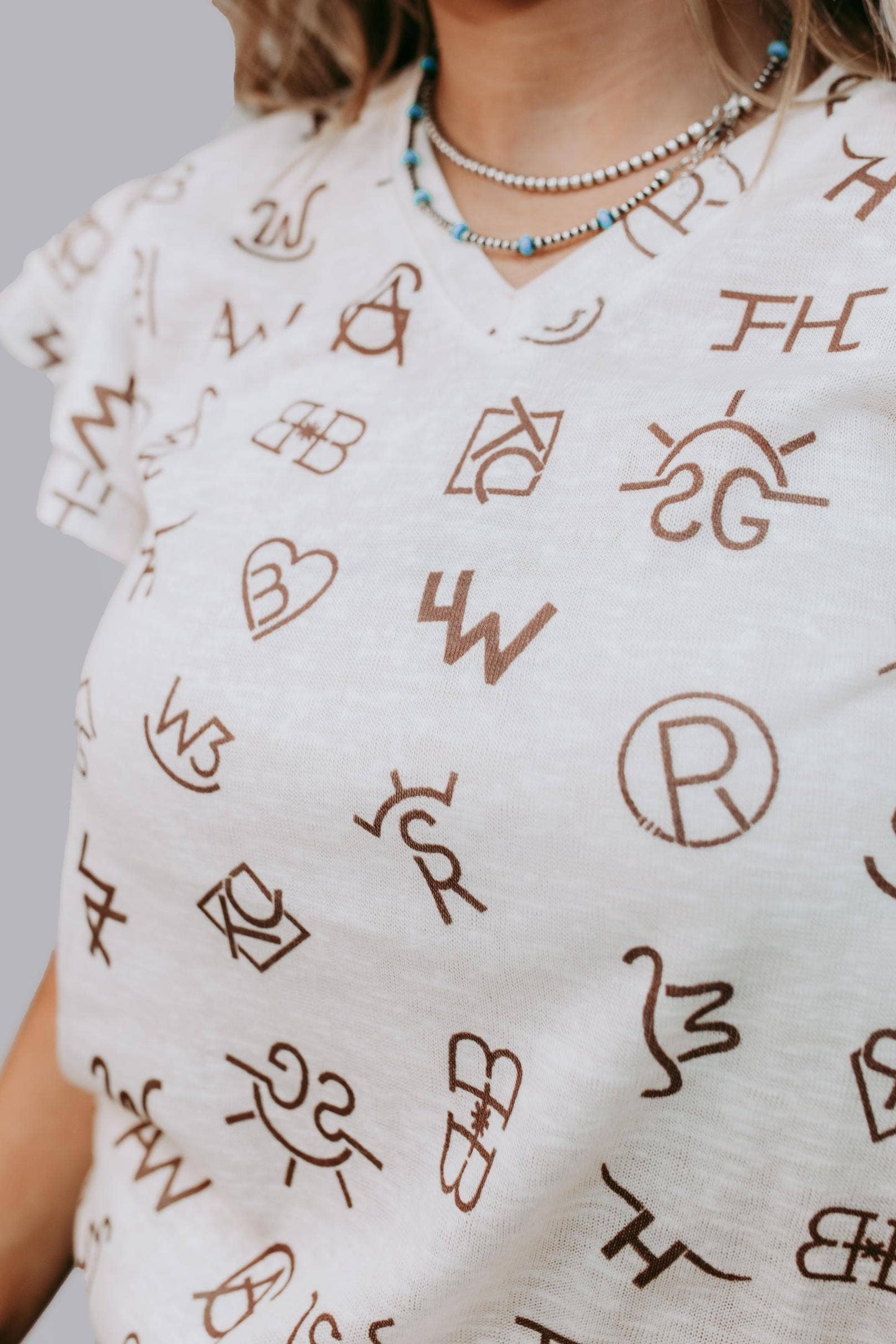 Branded Ruffled Sleeve Shirt