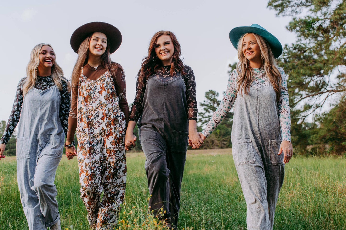 Acid Washed Jumpsuit - Charcoal