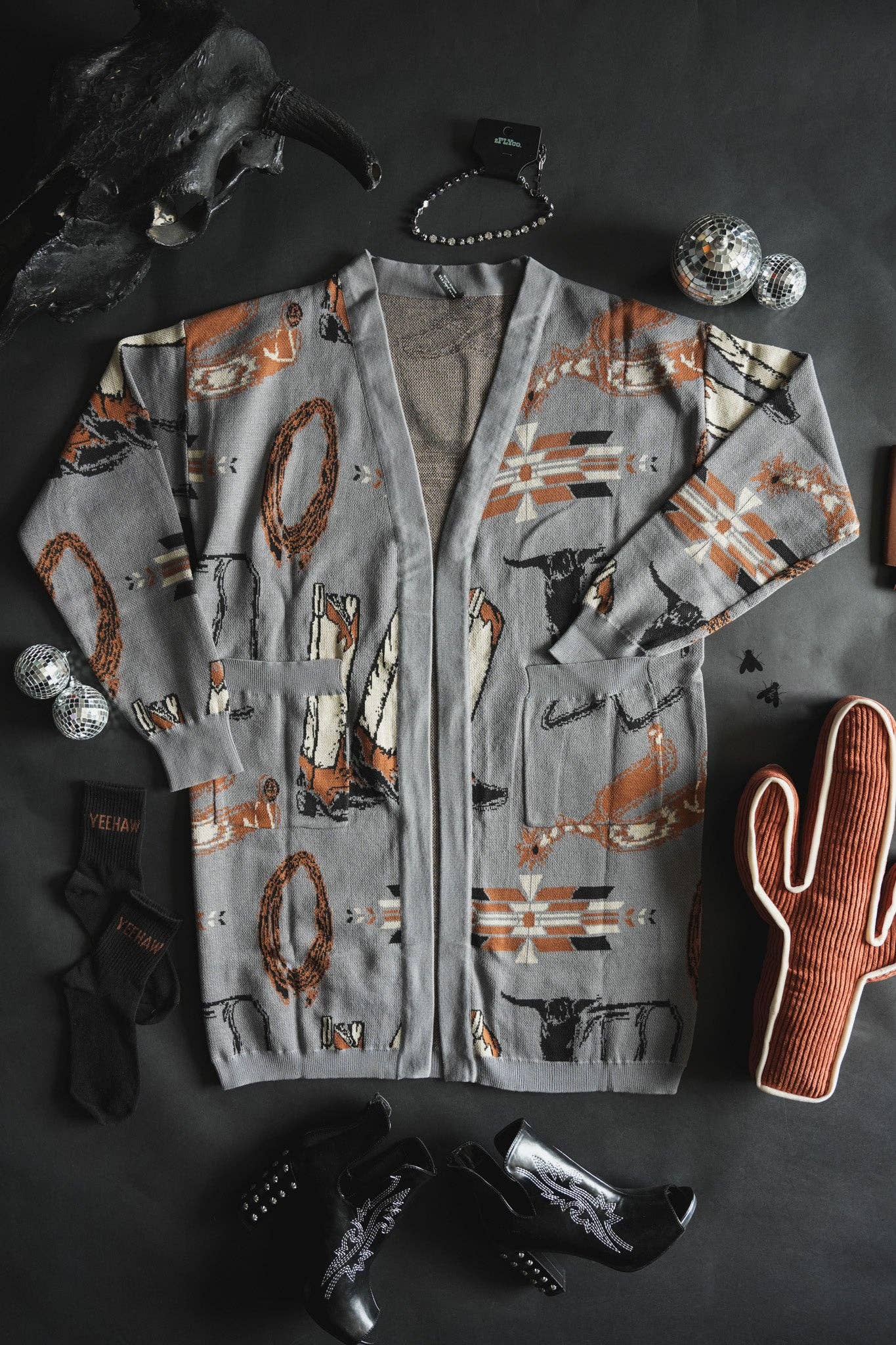 WESTY WRANGLER CARDIGAN SWEATER