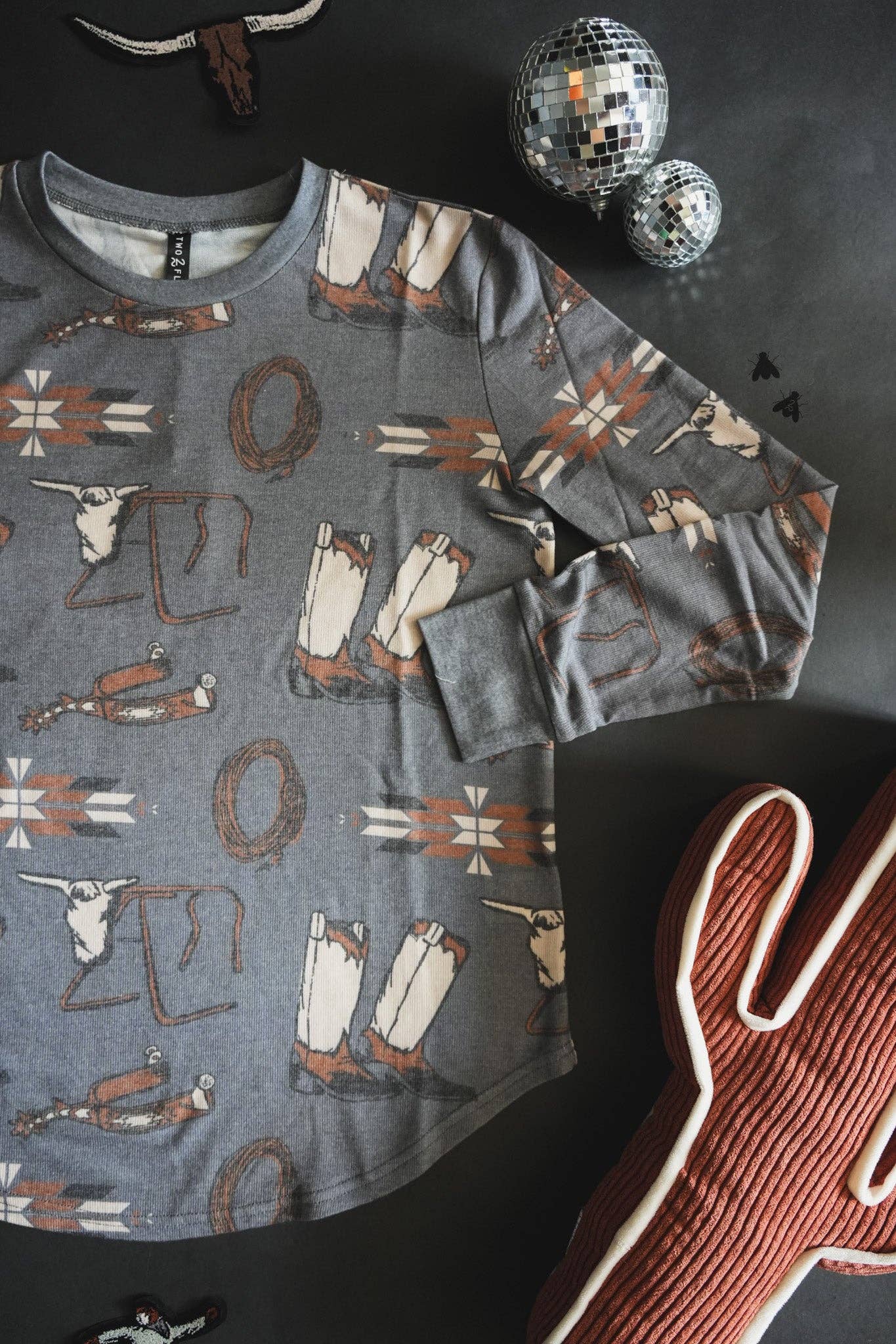 WESTY WEST LARIAT LOUNGE TOP