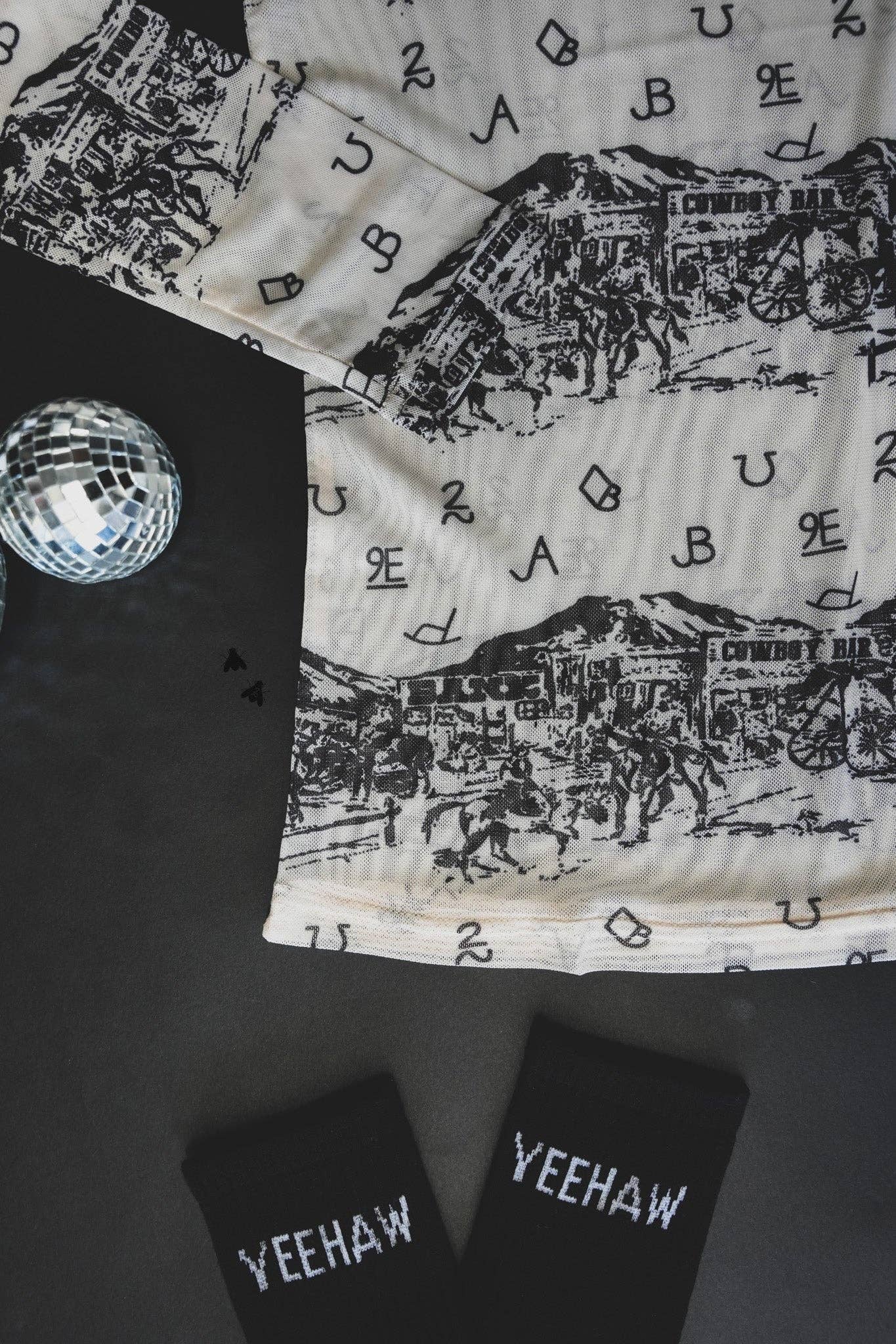 HIGH NOON LONG SLEEVE MESH SHIRT