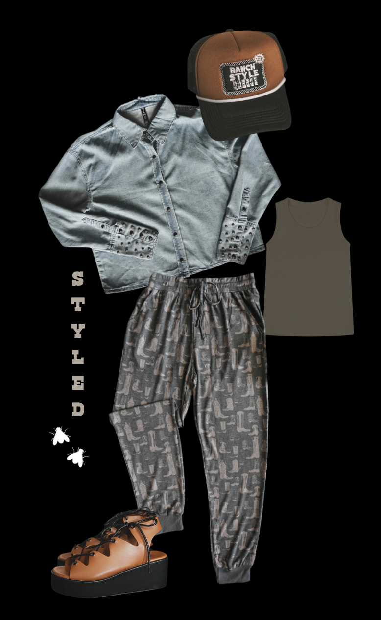 BOOT SCOOT LARIAT LOUNGE JOGGERS