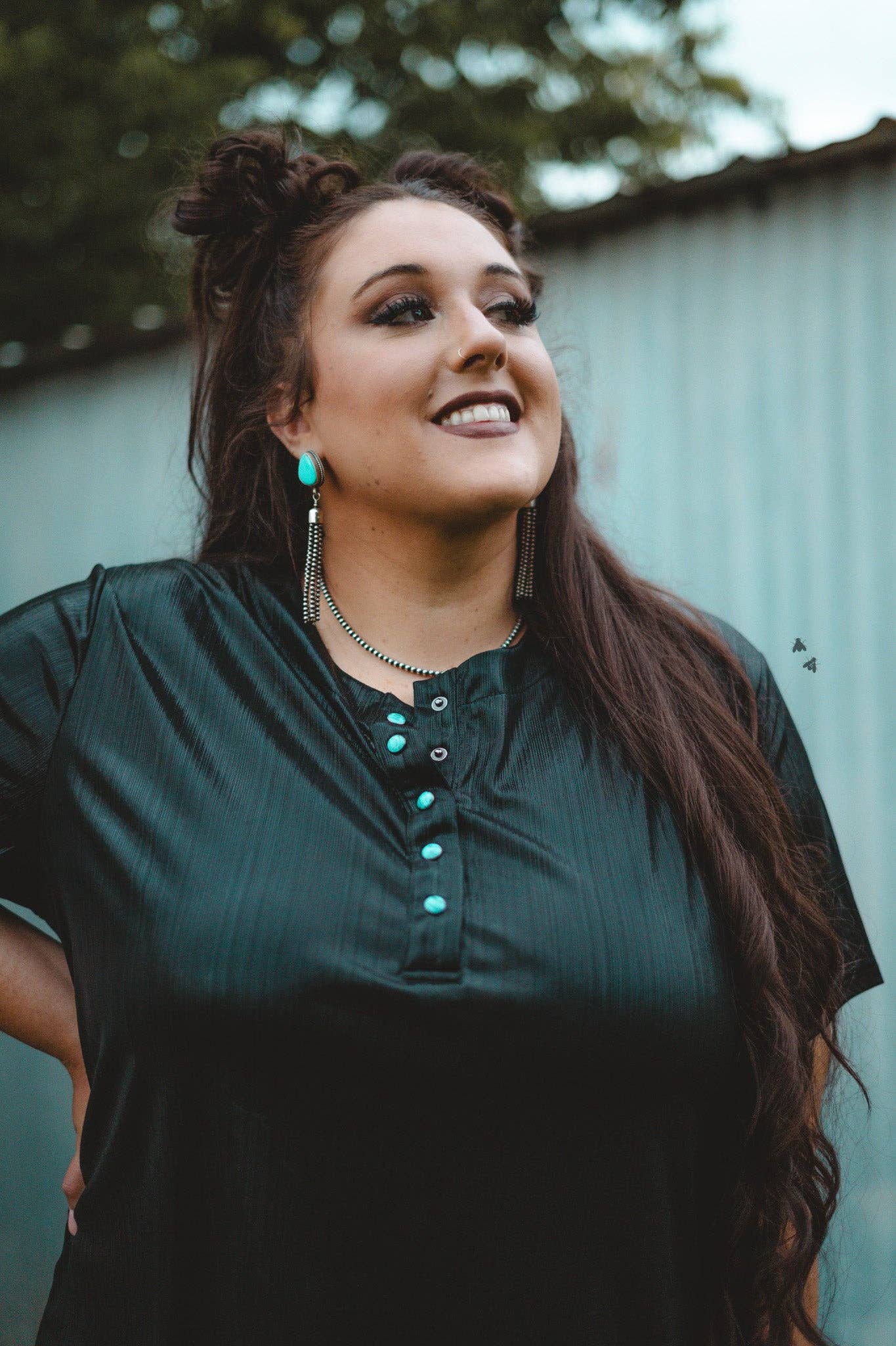 Turquoise Pearl Shirt