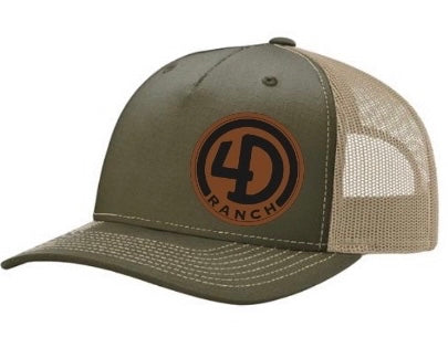 Leather 4DRanch Logo Trucker Hat