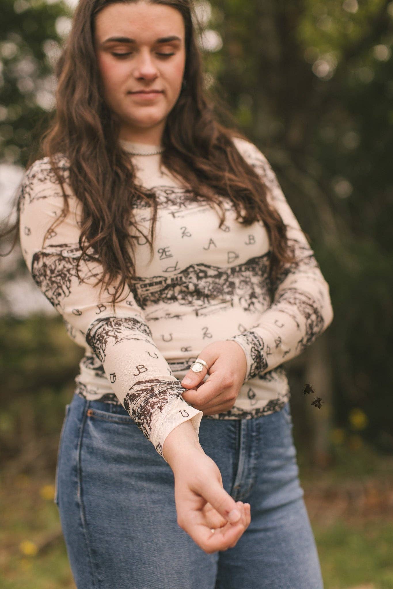 HIGH NOON LONG SLEEVE MESH SHIRT