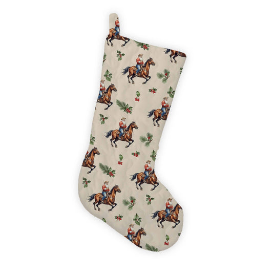 Cowboy Christmas Icon Stocking