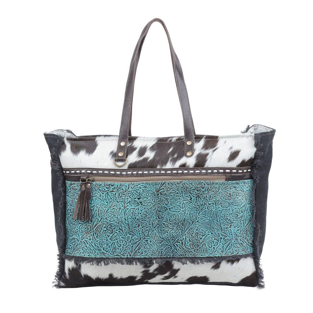 Sea Grass Canvas & Hairon Bag / Travel Bag