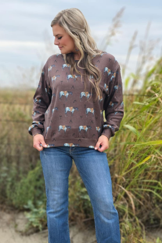 Old Town Road Brown Top