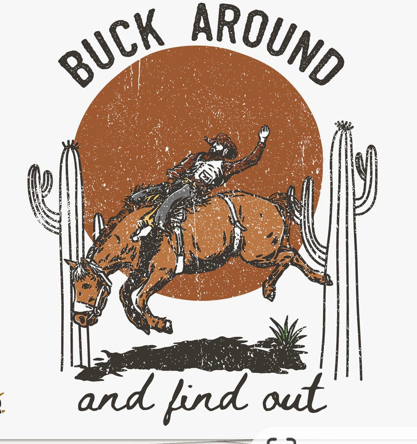 Buck Around And Find Out Graphic Custom Sweatshirt