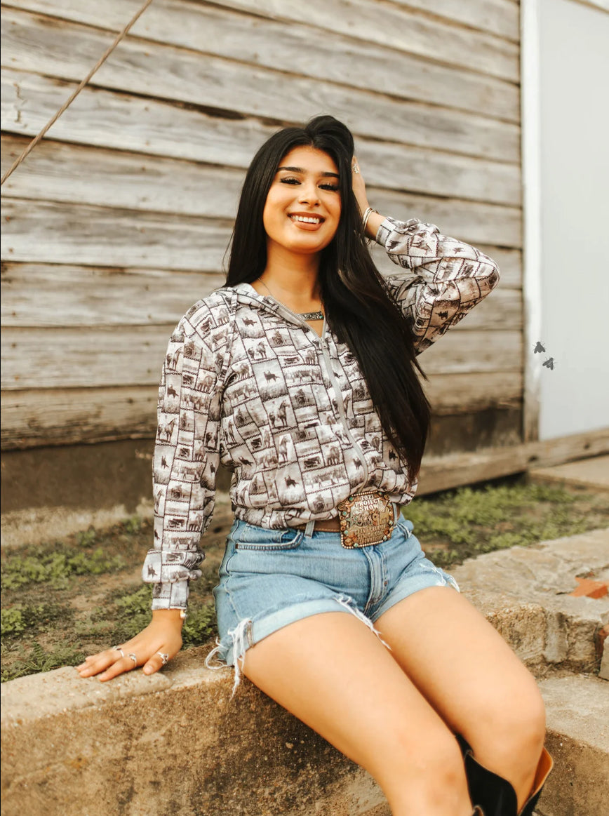 Zip It Up Pony Sweatshirt