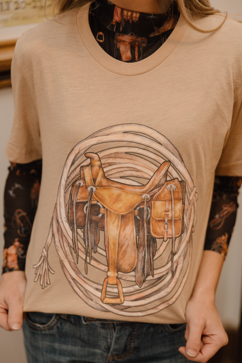 Saddle Room Mesh Top