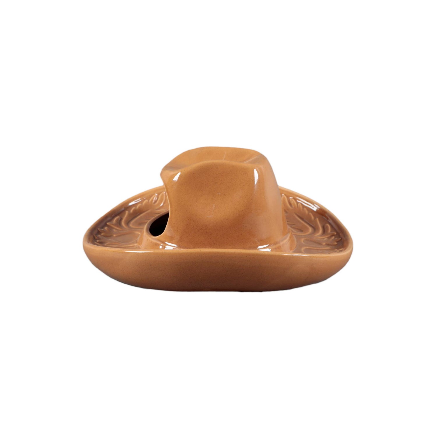 Ceramic Cowboy Hat Hanging Vase 8"