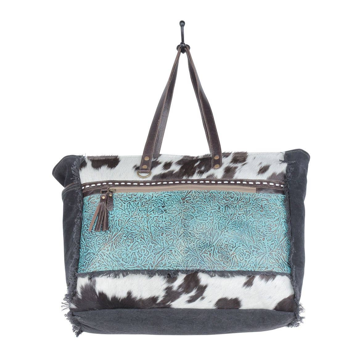 Sea Grass Canvas & Hairon Bag / Travel Bag