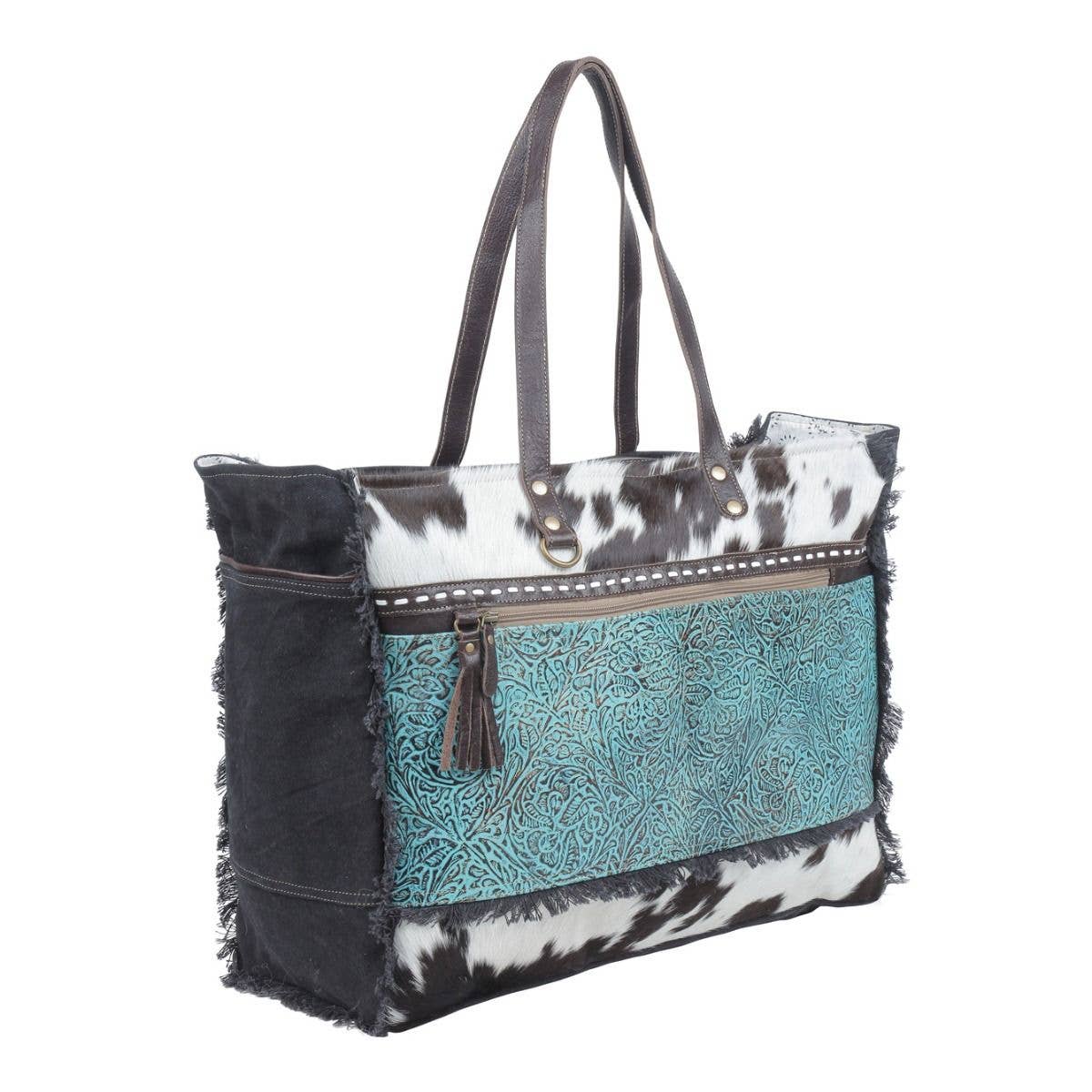 Sea Grass Canvas & Hairon Bag / Travel Bag