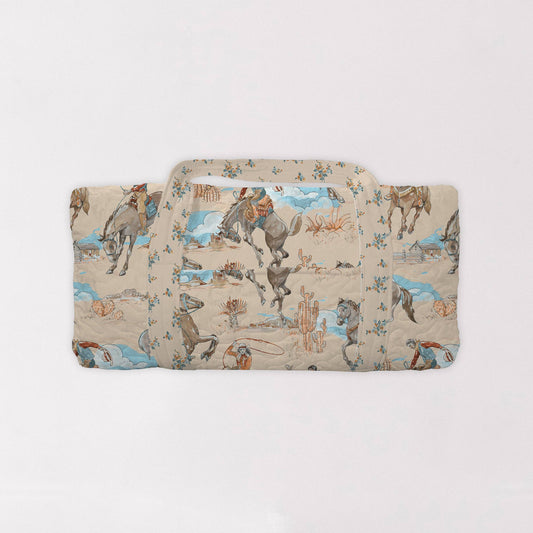 Birdie Pastel Quilted Weekender Duffle Bag