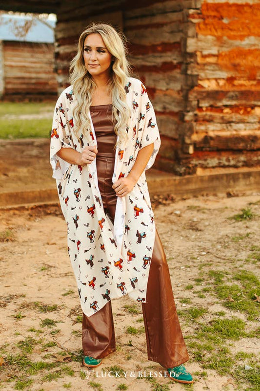 Cream Rodeo Duster/Cardigan